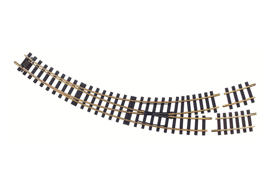 Manual Curved Switch Left R3-R5 Track (G-Scale)