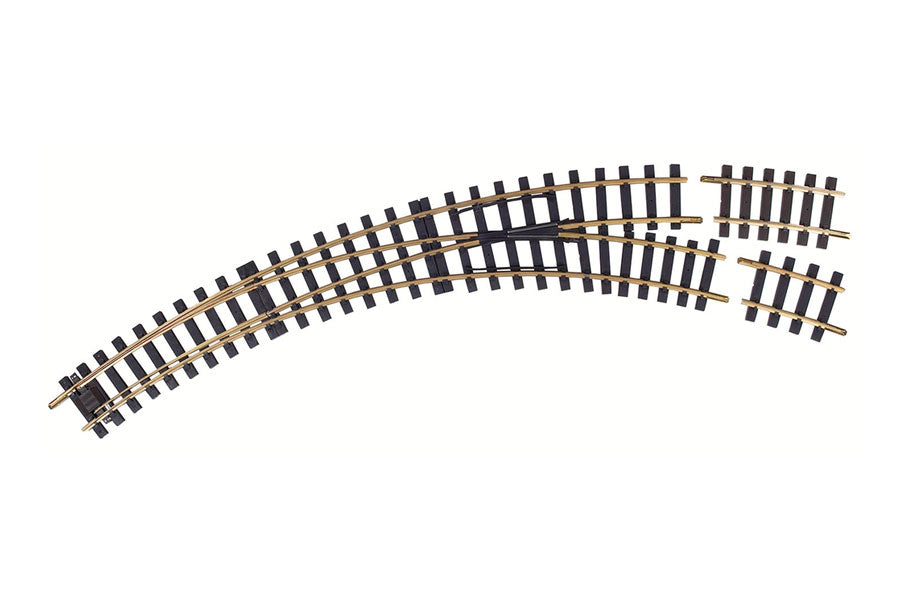 Manual Curved Switch Right R3-R5 Track (G-Scale)