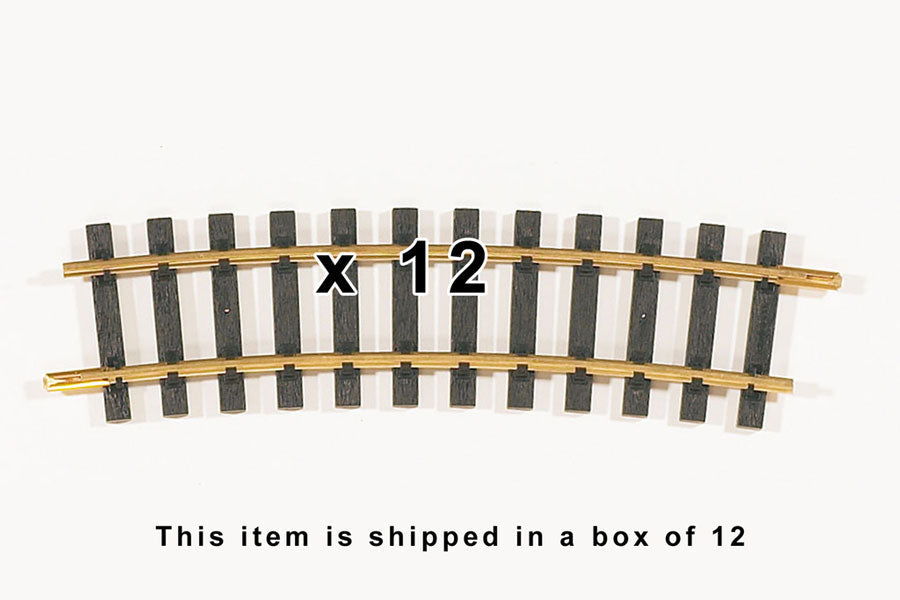 Box of 12, R5 1240mm Radius Curve Track, 48.8"R (G-Scale)