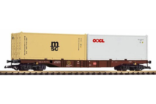 DB VI Flat w/2 20 Containers (G-Scale)