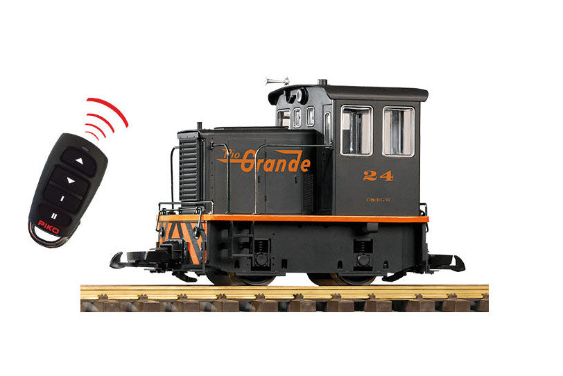 D&RGW 25-Ton Diesel Loco, Battery R/C w/Sound (G-Scale)