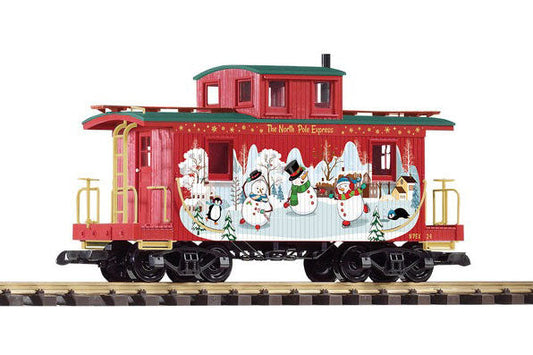 Christmas Wood Caboose (G-Scale)