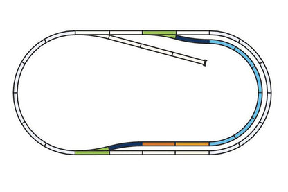 Roadbed A-Track, Set C (HO-Scale)