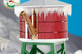 North Pole Water Tower Built-Up Building (G-Scale)